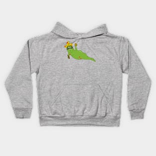 Solid Green Mexican Drinking Worm from Bridesmaids Kids Hoodie